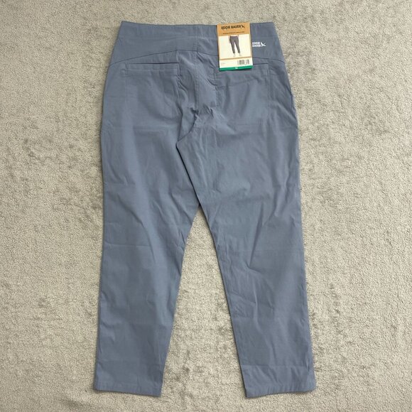 NEW Eddie Bauer Horizon Straight Ankle Pants Women's Size 12 Blue - Picture 5 of 10